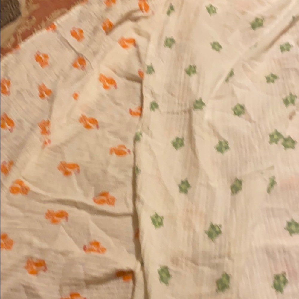 Two summer baby blankets